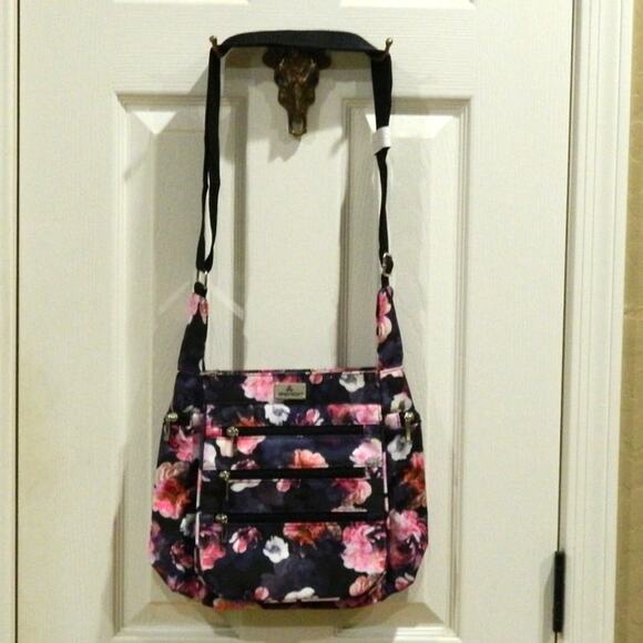 New Organizzi Crossbody Day Bag Floral Print - Picture 2 of 7